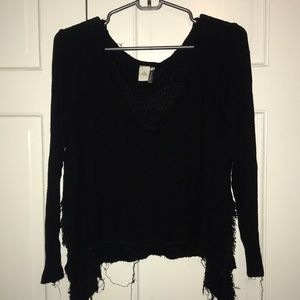 Paper crane wide neck long sleeve